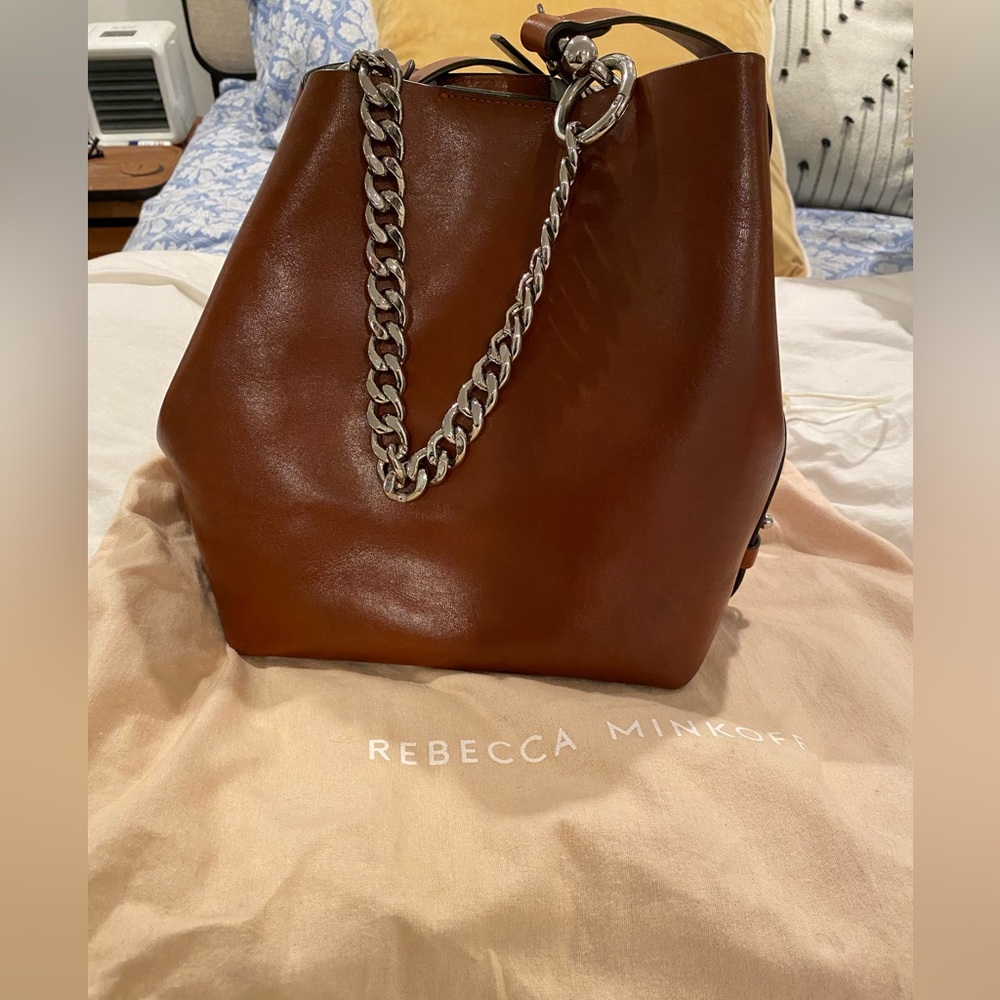 Rebecca Minkoff Tan Leather Bucket Bag